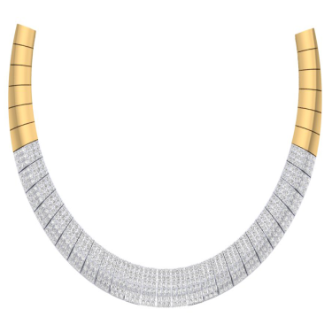 Yellow Gold Diamond ROL Necklaces