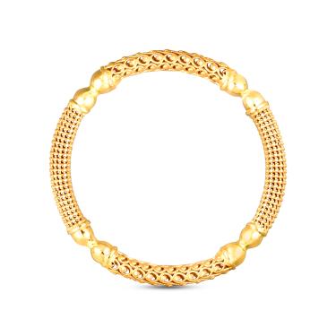 Traditional Kolkatta filigri work pure Gold Kada for women