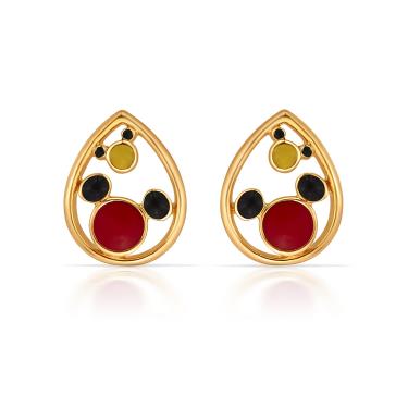 Oval shape mickey earring kids collection