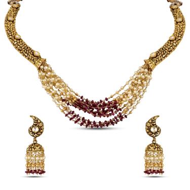 Vaidehi Bridal Gold Necklace