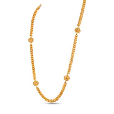 women gold mala