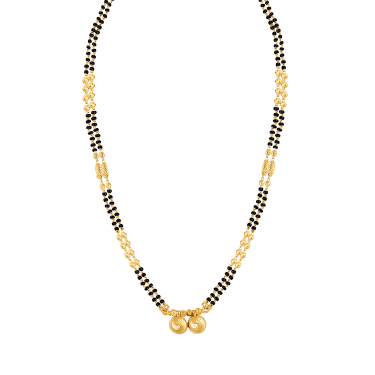 Kresha Solitaire Gold Wati Mangalsutra For Women