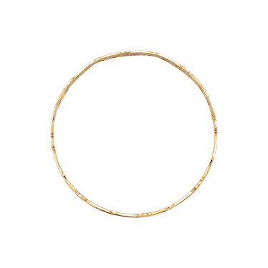 Exquisite Fancy Bangle Rose Gold-Rodhium.  Hallmark Jewellery For Women.