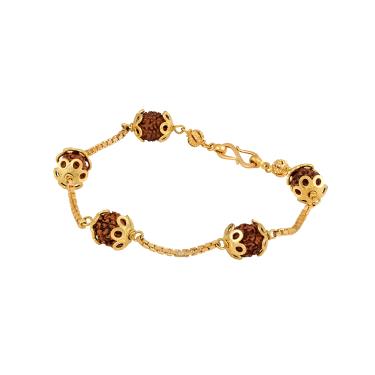 Gold Rudraksha ladies  bracelet
