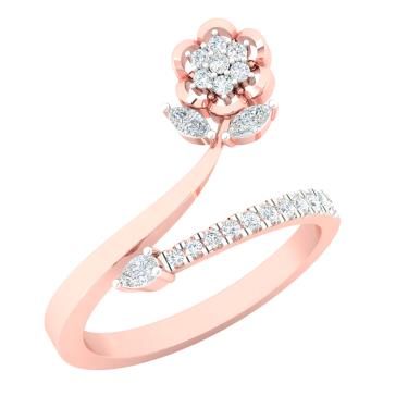 Rose Gold Designer Casual Rings For Women