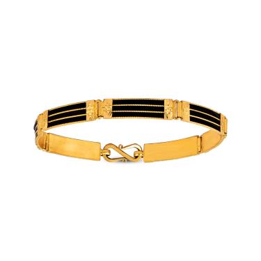 black bracelet gold for men